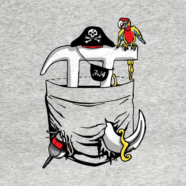 Left Chest Pocket Pirate Pi Symbo by Mudge